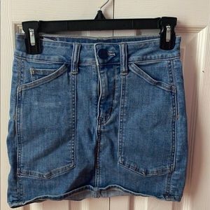blue jean skirt